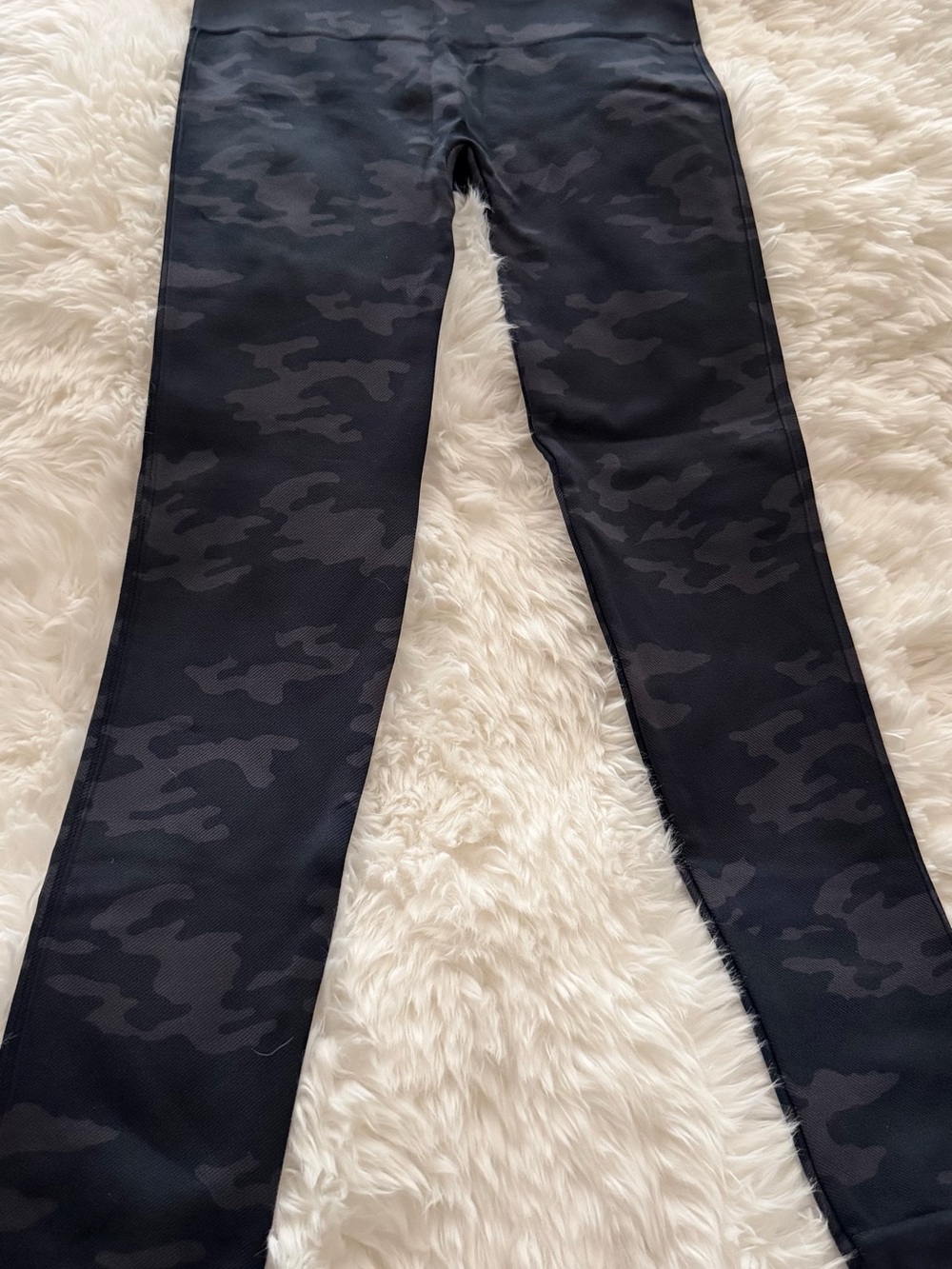 SPANX Black Camo High-Rise Leggings